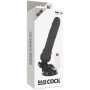BASECOCK Realistischer Vibrator mit Fernbedienung Schwarz 19,5 cm x 4 cm