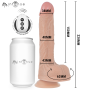 MR INTENSE BALDWIN Realistischer Multifunktions-Dildo mit Vibration und Fernbedienung 22 cm