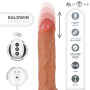 MR INTENSE BALDWIN Realistischer Multifunktions-Dildo mit Vibration und Fernbedienung 22 cm