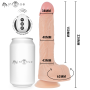 MR INTENSE Brosnan Realistischer Multifunktions-Dildo mit Vibrations- und Auf-Ab-Bewegung, Fernbedienung, 22 cm - Ø 4 cm