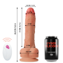 CYBER SILICOCK - Realistischer Fernbedienungs-Dildo Master Huck 20,9 cm - Ø 4 cm