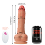 CYBER SILICOCK - Realistischer Fernbedienungsvibrator Mr Rick 20,9 cm -Ø- 4 cm