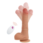 CYBER SILICOCK - Realistischer Fernbedienungsvibrator Mr Rick 20,9 cm -Ø- 4 cm