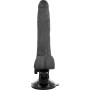 BASECOCK Realistischer Vibrator mit Fernbedienung Schwarz 19 cm