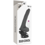 BASECOCK Realistischer Vibrator mit Fernbedienung Schwarz 19 cm