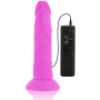 DIVERSIA Realistischer Flexibler Vibrationsdildo Lila 23 cm - Ø 4,3 cm