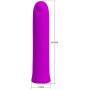 PRETTY LOVE - CURTIS MINI VIBRATOR SUPER POWER, 12 Vibrationsmodi, violette Silikon