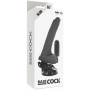 BASECOCK Realistischer Vibrator mit Fernbedienung und Hoden, 20 cm, Schwarz