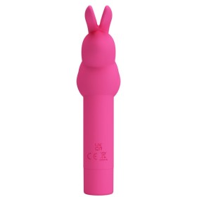 PRETTY LOVE Gerardo Silikon Vibrator mit Fuchsienfarbenem Rabbit-Aufsatz