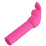 PRETTY LOVE Gerardo Silikon Vibrator mit Fuchsienfarbenem Rabbit-Aufsatz