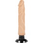 BASECOCK Realistischer Vibrator 2-in-1 Naturfarben 20 cm - Ø 4 cm