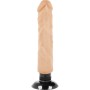 BASECOCK Realistischer Vibrator 2-in-1 Naturfarben 20 cm - Ø 4 cm