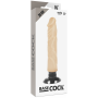 BASECOCK Realistischer Vibrator 2-in-1 Naturfarben 20 cm - Ø 4 cm
