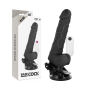 BASECOCK Realistischer Vibrator mit Fernbedienung Schwarz 19,5 cm