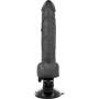 BASECOCK Realistischer Vibrator mit Fernbedienung Schwarz 19,5 cm
