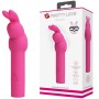 PRETTY LOVE Gerardo Silikon Vibrator mit Fuchsienfarbenem Rabbit-Aufsatz
