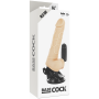 BASECOCK Realistischer Vibrator mit Fernbedienung, 18,5 cm, hautfarben