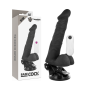 BASECOCK - Realistischer, artikulierbarer Vibrator mit Fernbedienung, schwarz, 20 cm