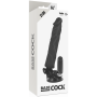 BASECOCK Realistischer Vibrator mit Fernbedienung, Schwarz, 21 cm Länge