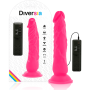 DIVERSIA Realistischer Flexibler Vibrationsdildo Pink 21 cm - Ø 4,9 cm