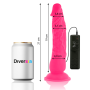 DIVERSIA Realistischer Flexibler Vibrationsdildo Pink 21 cm - Ø 4,9 cm
