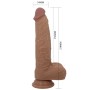 PRETTY LOVE Jonathan Silikon-Dildo mit 3 Vibrations- und 3 Schubmodi, Fernbedienung, 21 cm