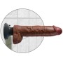 KING COCK - Vibrator mit Hoden 25,5 cm Braun