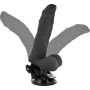 BASECOCK - Realistischer, artikulierbarer Vibrator mit Fernbedienung, 21 cm, Schwarz