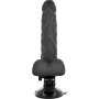 BASECOCK - Realistischer, artikulierbarer Vibrator mit Fernbedienung, 21 cm, Schwarz